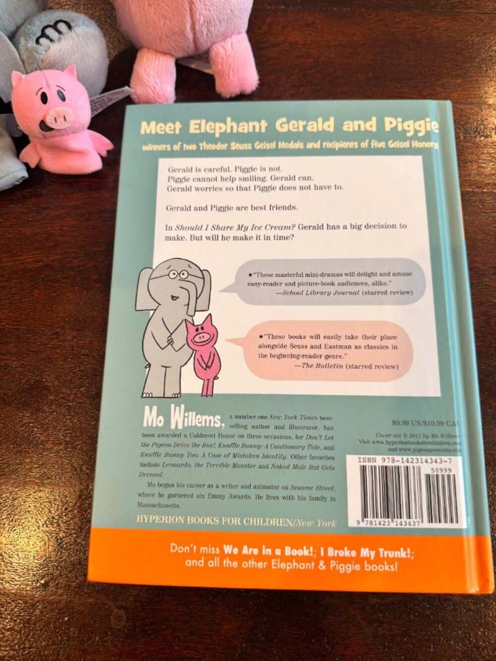 Mo Willems Elephant & Piggie Bundle: 2 Children's Books & Plush Toys EUC - Picture 4 of 11